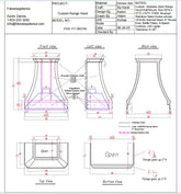 Fobest Custom Range Hood - Custom Link for Lynn Cagney