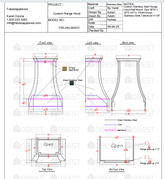 Fobest Custom Kitchen Range Hood - Custom Link for Madalyn