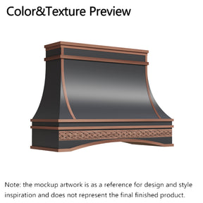 Fobest Custom Range Hood-FCP-201 Oil Rubbed Bronze Metal Range Hood Custom Link for Vinnie
