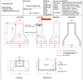 Fobest Custom Metal Range Hood FSS-11 Custom Link for Greg Bowles