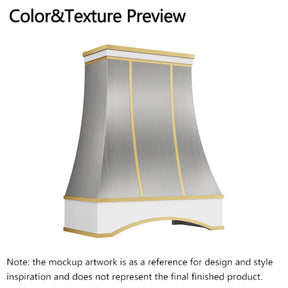 Fobest Custom Range Hood-FSS-558 Stainless Steel Metal Range Hood Custom Link for Gina