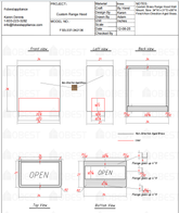 Fobest Custom Metal Range Hood FSS-337 Custom Link for Nila Zameni 