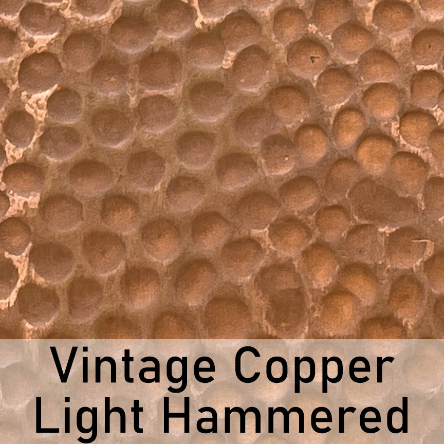 Fobest vintage copper light hammered texutre
