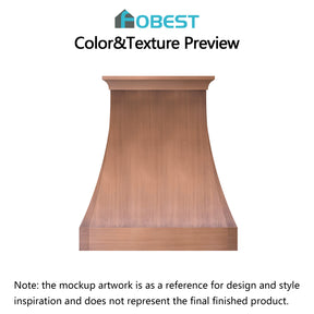 Fobest Custom Range Hood-FCP-35 Copper Metal Range Hood Custom Link for Monica