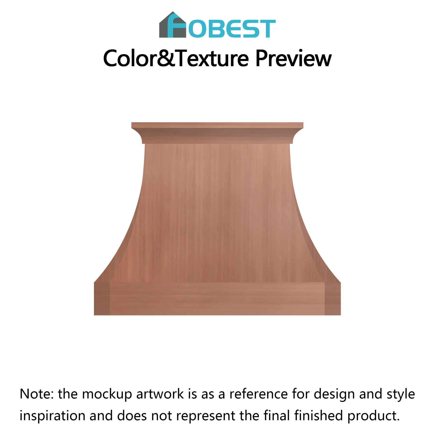 Fobest Custom Range Hood-FCP-35 Copper Metal Range Hood Custom Link for  Trevor