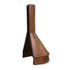 Fobest Custom Modern Copper Range Hood with Mountain Landscape FCP-401