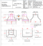 Fobest Custom Metal Range Hood FSS-235-Canada Custom Link for Susan
