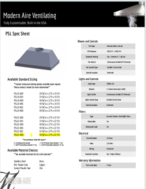 Fobest Custom Range Hood-FSS-333 Custom Link