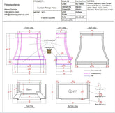 Fobest Custom Range Hood - Custom Link for Bill Bliss