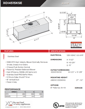 FOBEST Custom Range Hood- FSS-339 Custom Link for Patrick