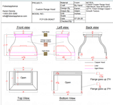 Fobest Custom Range Hood-FCP-335 Copper Range Hood  Metal Range Hood Custom Link
