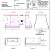 Fobest Custom Range Hood FSS-124 Custom Link for Cristi