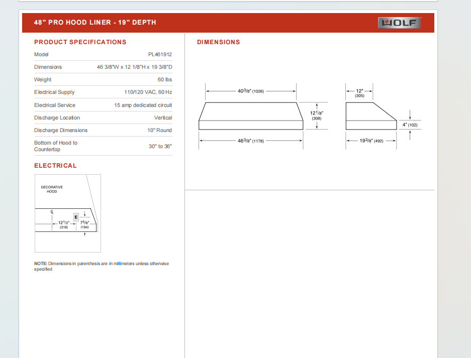 Fobest Custom Metal Range Hood FSS-337 - Custom Link for Nishtha