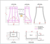 Fobest custom stainless steel range hood - custom link for Kimberly Canada