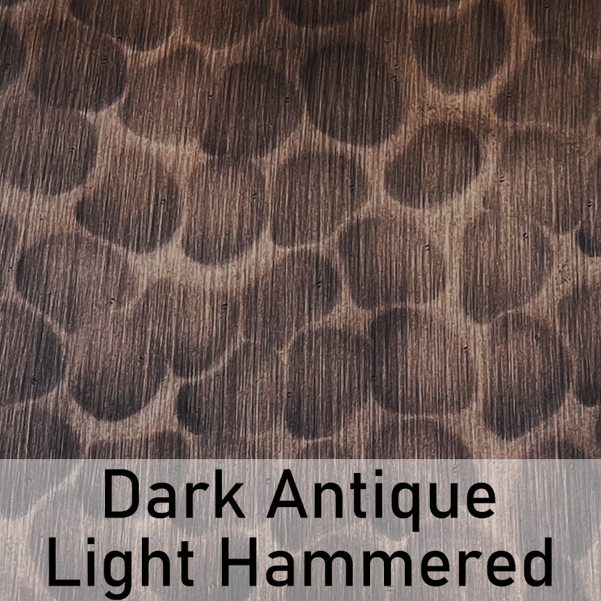 Fobest dark antique light hammered texutre