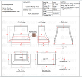 Fobest Custom Metal Range Hood  - Custom Link for Claudia