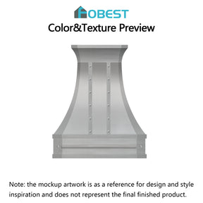 Fobest Custom Range Hood-FSS-8 Stainless Steel Range Hood  Metal Range Hood 50% Deposit Custom Link
