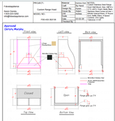 Fobest Custom Range Hood-FSS-433 Stainless Steel Metal Range Hood Custom Link for Christy