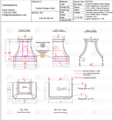 Fobest Custom Metal Range Hood FSS-40- Custom Link for Darlene Hundon