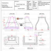 Fobest Custom Metal Range Hood FSS-453 - Custom Link for Kelli