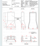 Fobest Custom Range Hood FSS-17 Custom Link for Holdon Putman