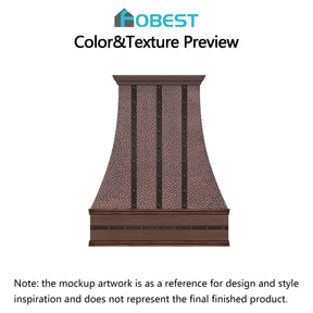 Fobest Custom Range Hood-FCP-245 Copper Metal Range Hood Custom Link for Chris