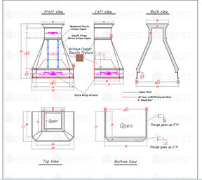 Fobest Custom Metal Range Hood FCP-32 -50% Deposit Custom Link for Darlene 
