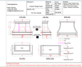 Fobest Custom Range Hood-FCP-381- Copper Metal Range Hood Custom Link for Chris