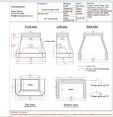 Fobest Custom Range Hood-FCP-619  Copper Metal Range Hood Custom Link for Julie