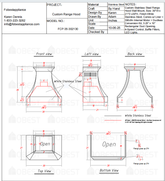 Fobest Custom Metal Range Hood  - Custom Link for Annie