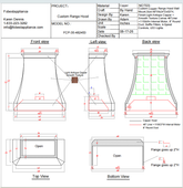 Fobest Custom Range Hood-FCP-35 Copper Range Hood  Metal Range Hood Custom Link