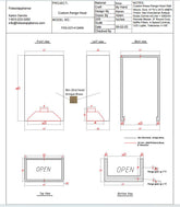 Fobest Custom Range Hood - Custom Link for Ron Setty