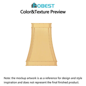 Fobest Custom Range Hood-FSS-519 Brass Metal Range Hood 50% Deposit Custom Link for Kimberly