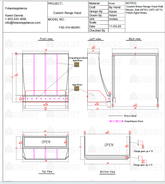 Fobest Custom Metal Range Hood FSS-310-Custom Link for Adrienne Hunt