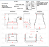Fobest Custom Metal Copper Range Hood FCP-35 Custom Link for Karen
