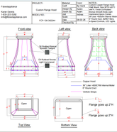 Fobest Custom Range Hood-FCP-126 Copper Range Hood  Metal Range Hood Custom Link