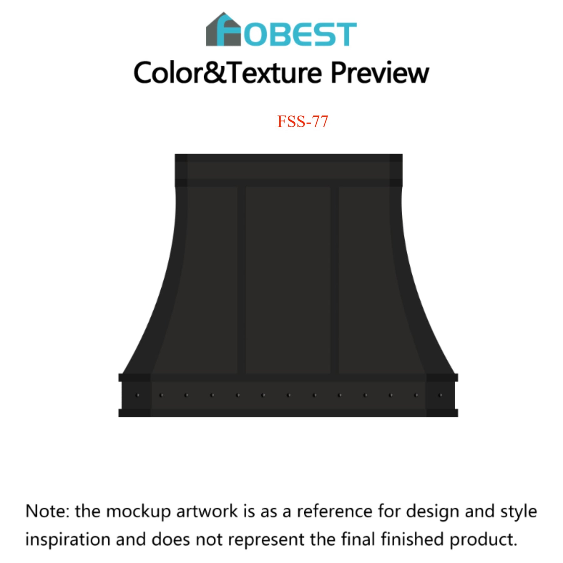 Fobest Custom Range Hood FSS-77 Custom Link for Joanne
