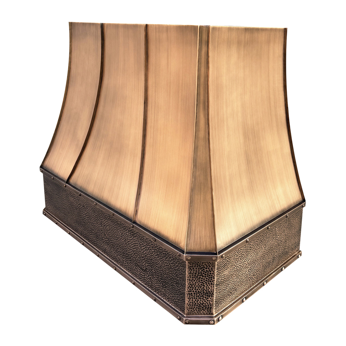 Fobest Instock Custom Antique Copper Range Hood with Smooth Finish FCP-99