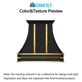 Fobest Custom Range Hood-FSS-172 Stainless Steel Metal Range Hood Custom Link for Heather