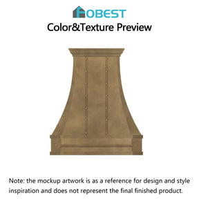 Fobest Custom Range Hood-FSS-496 Brass Metal Range Hood Custom Link for Keith