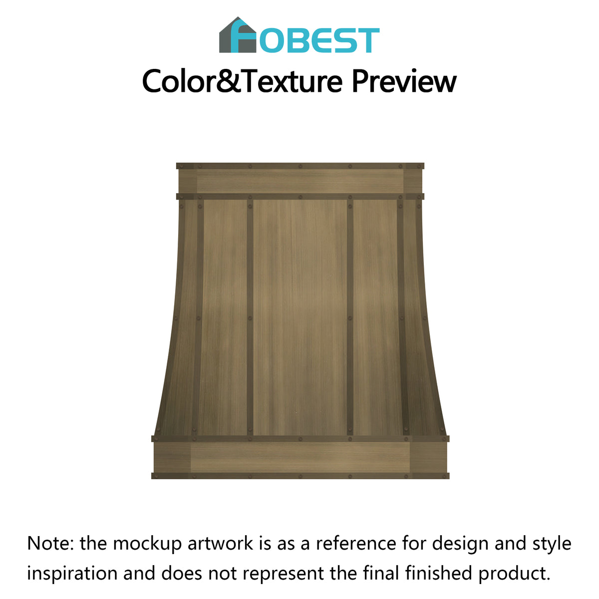 Fobest Custom Range Hood-FSS-434 Brass Metal Range Hood Custom Link for Vicki