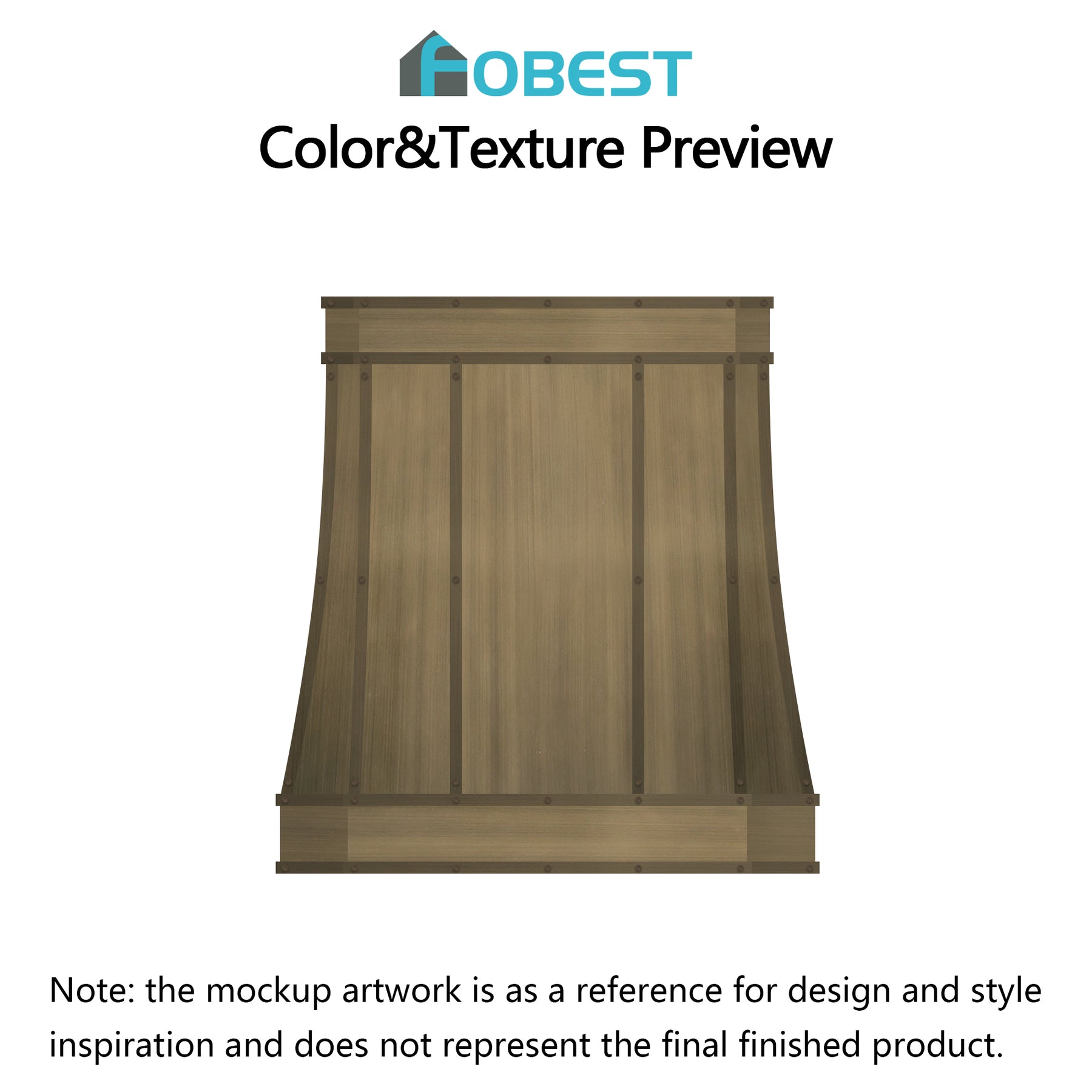 Fobest Custom Range Hood-FSS-434 Brass Metal Range Hood Custom Link for Vicki