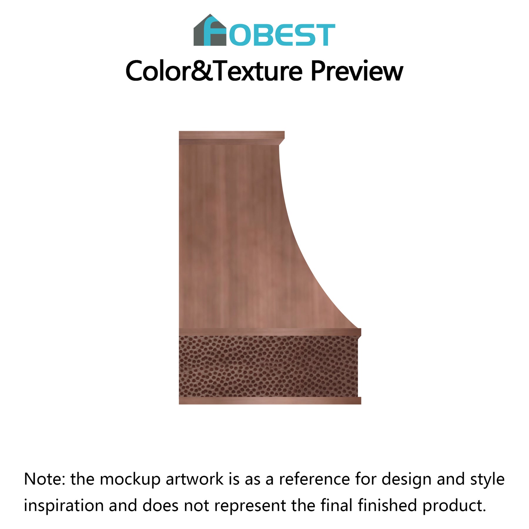 Fobest Custom Range Hood-FCP-146 Copper Range Hood  Metal Range Hood Custom Link for Steve
