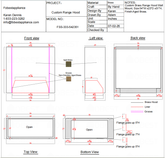Fobest Custom Range Hood-FSS-333 Brass Metal Range Hood Custom Link for Caralee