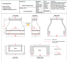 Fobest Custom Range Hood-Custom Link for Alisha FA2481