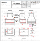 Fobest Custom Metal Range Hood FCP-7 - Custom Link for Jeff Day