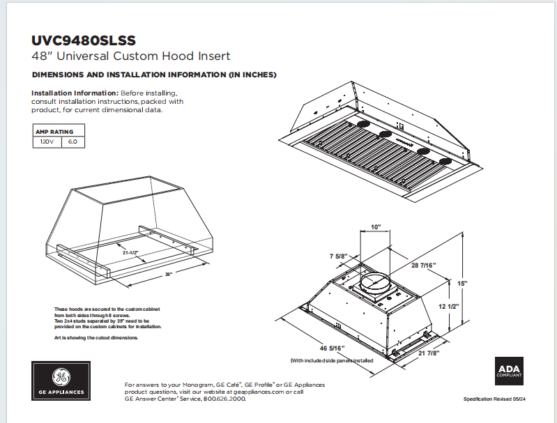 Fobest Custom Metal Range Hood FSS-113 Custom Link for Thomas