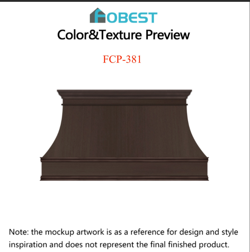 Fobest Custom Range Hood-FCP-381 Copper Metal Range Hood Custom Link for J.R