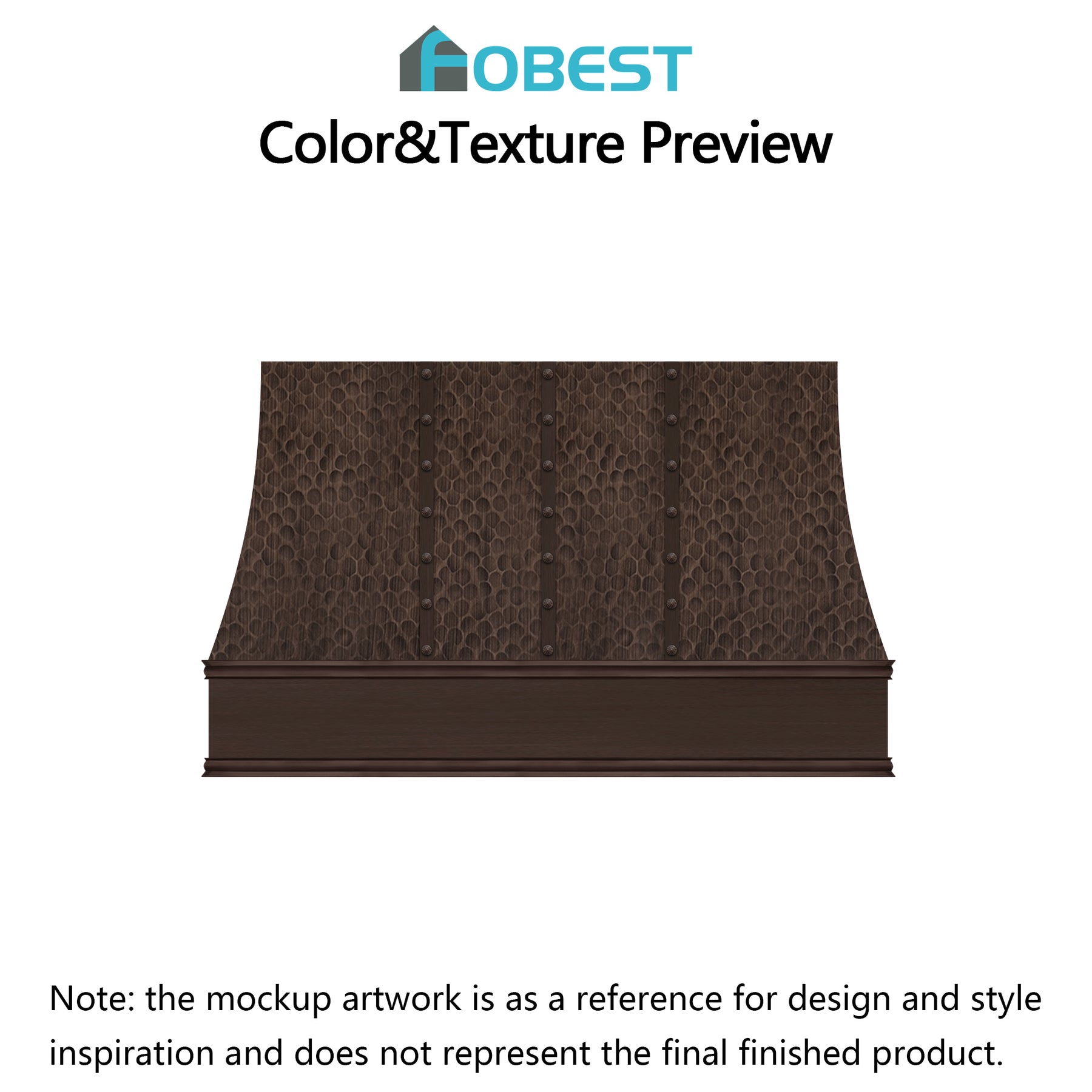 Fobest Custom Range Hood-FCP-42 Copper Metal Range Hood Custom Link