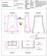 Fobest Custom Range Hood - Custom Link for Margaret